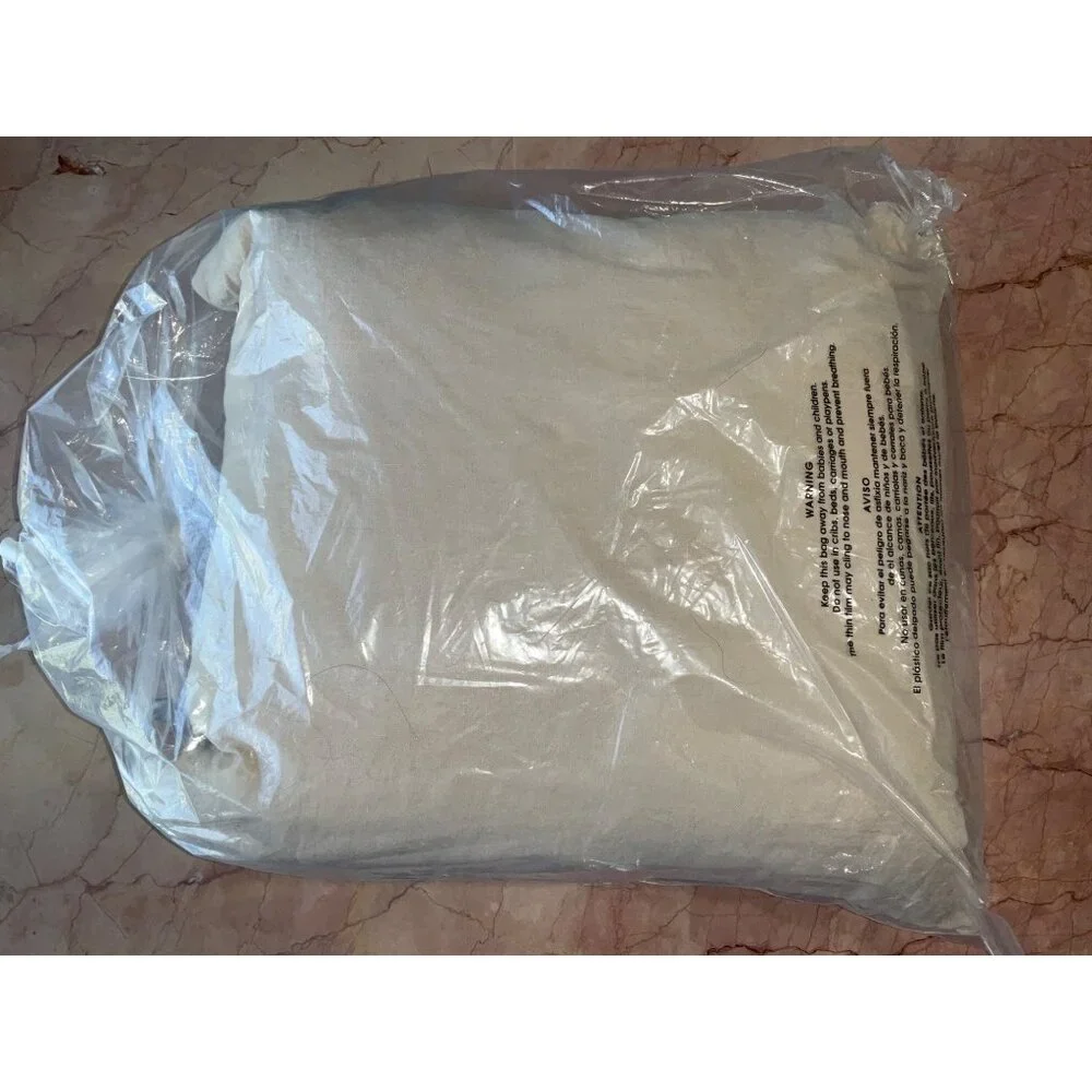 HAWKINS NEW YORK Simple Linen Pillow in Flax 22x22 New Bedding Home Decor